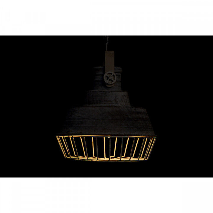 Lámpara de Techo Home ESPRIT Gris Madera Metal Hierro 25 W 39 x 39 x 45 cm