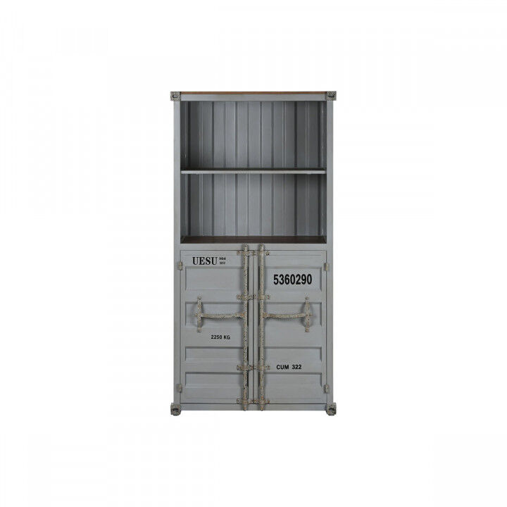 Shelves Home ESPRIT Grey Sky blue Metal MDF Wood 87 x 44 x 168,5 cm