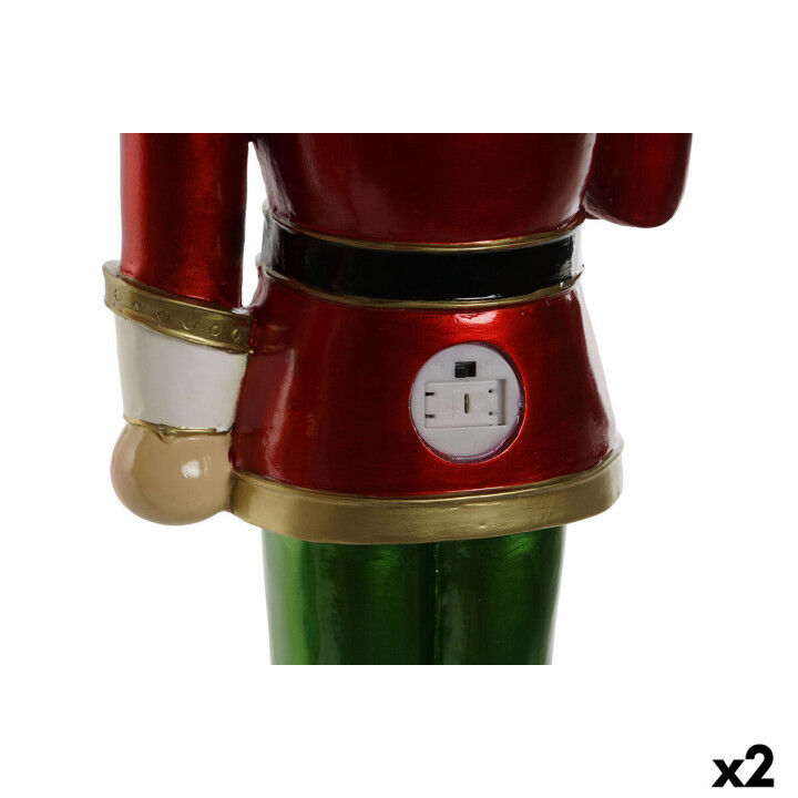 Kerstversiering Home ESPRIT Multicolour Notenkraker 23 x 20 x 70 cm (2 Stuks)