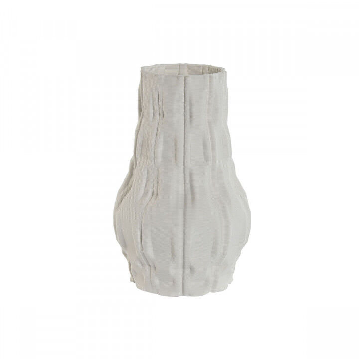 Vase Home ESPRIT Blanc Grès Moderne 14,5 x 14,5 x 24 cm