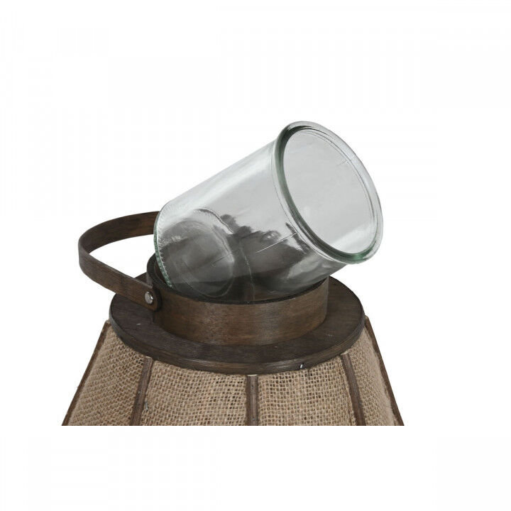 Portacandele Home ESPRIT Naturale Juta Bambù 36 x 36 x 48,5 cm