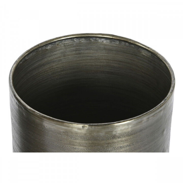 Set de Maceteros Home ESPRIT Dorado Plateado Aluminio 34,5 x 36 x 63 cm
