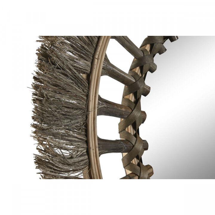 Specchio da parete Home ESPRIT Naturale Tropicale 60 x 2,5 x 60 cm