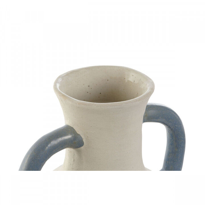 Vaso Home ESPRIT Azzurro Beige Ceramica Mediterraneo 15 x 15 x 25 cm