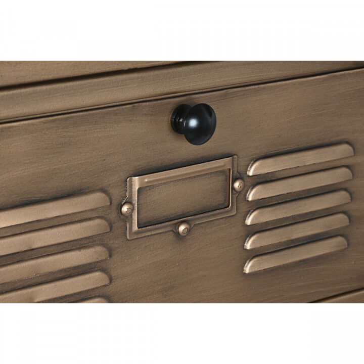 Ladenkast Home ESPRIT Gouden Metaal Loft 40 x 34 x 139 cm