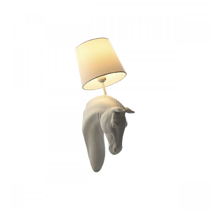 Wall Lamp Home ESPRIT White 50 W Modern Horse Aged finish 220 V 18 x 21,5 x 50,5 cm