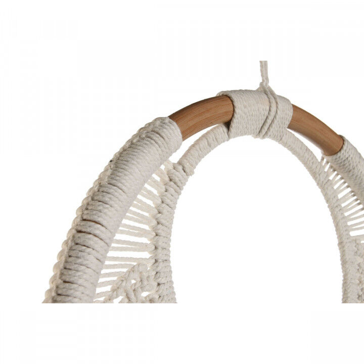 Décoration Suspendue Home ESPRIT Bleu Blanc Marron Boho Macramé (2 Unités) (12 Unités)