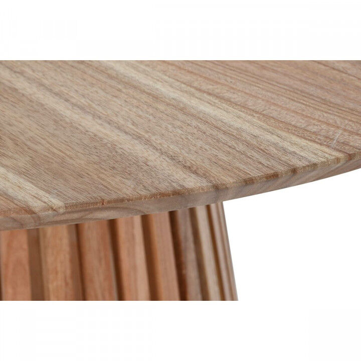 Dining Table Home ESPRIT Natural Mindi wood 120 x 120 x 75 cm