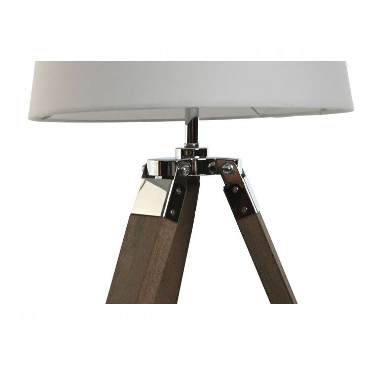 Bureaulamp Home ESPRIT Wit Bruin Hout 36 x 36 x 60 cm