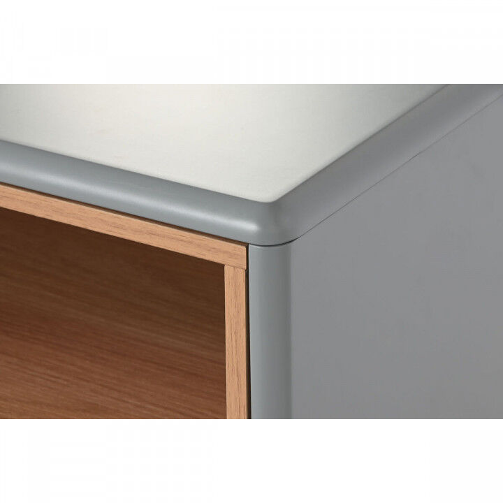 Nachtkastje Home ESPRIT Blauw Grijs Natuurlijk Hout MDF 48 x 40 x 55 cm