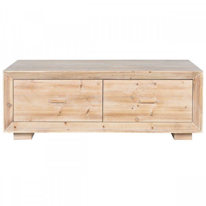 Tavolino da Caffè Home ESPRIT Naturale Legno di abete Legno MDF 130 x 70 x 46 cm