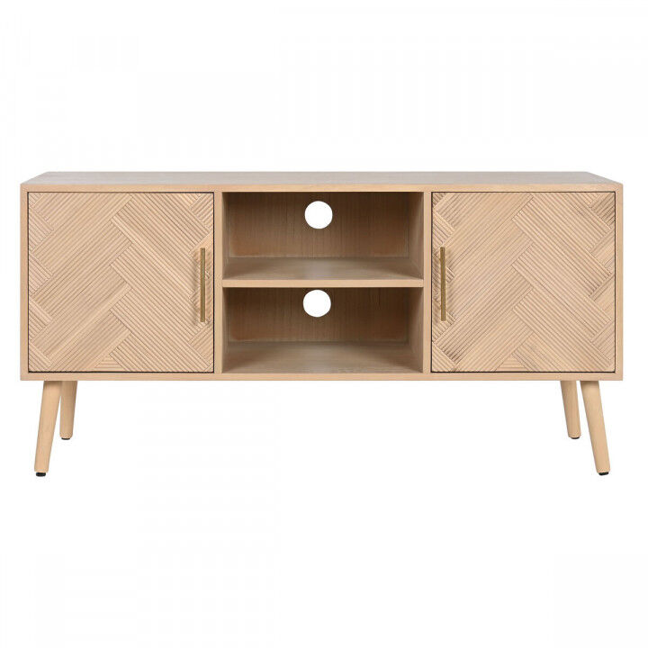 TV furniture Home ESPRIT Natural Paolownia wood MDF Wood 120 x 40 x 60 cm