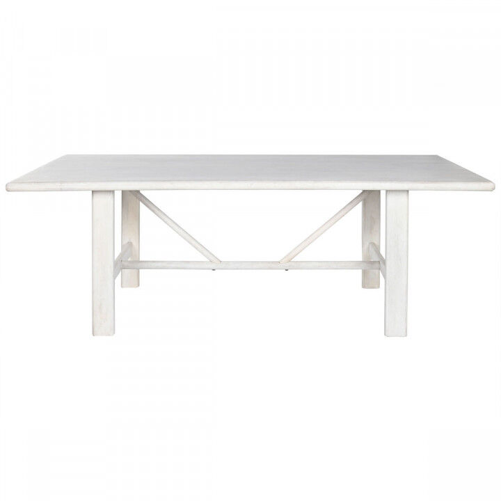 Table de Salle à Manger Home ESPRIT Blanc Bois de manguier 213,4 x 96,5 x 76,2 cm
