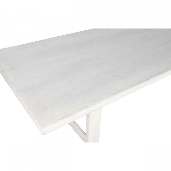 Eettafel Home ESPRIT Wit Mangohout 213,4 x 96,5 x 76,2 cm