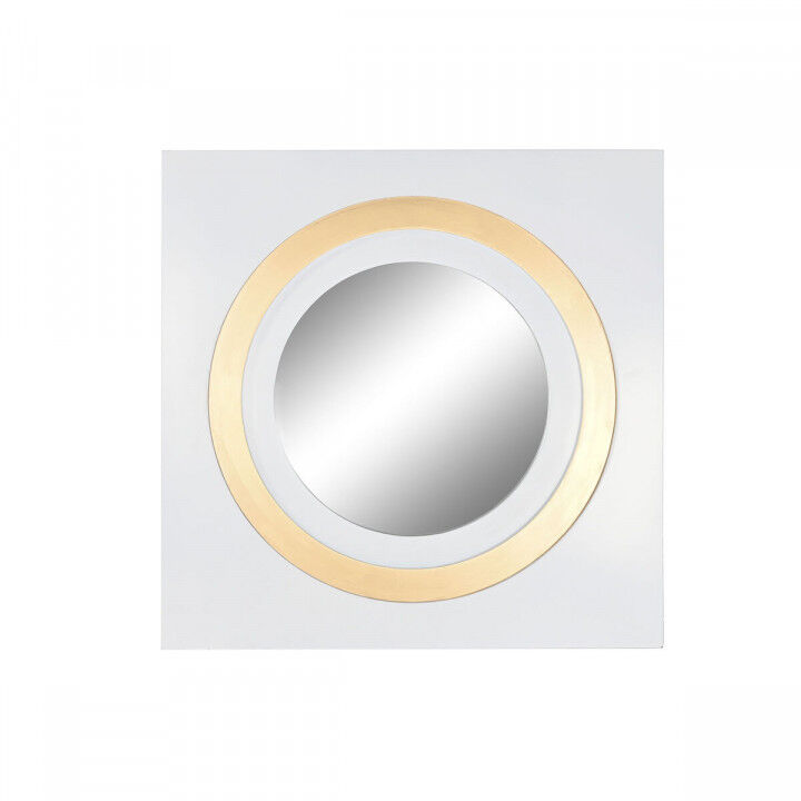 Wall mirror Home ESPRIT White Golden 90 x 4 x 90 cm