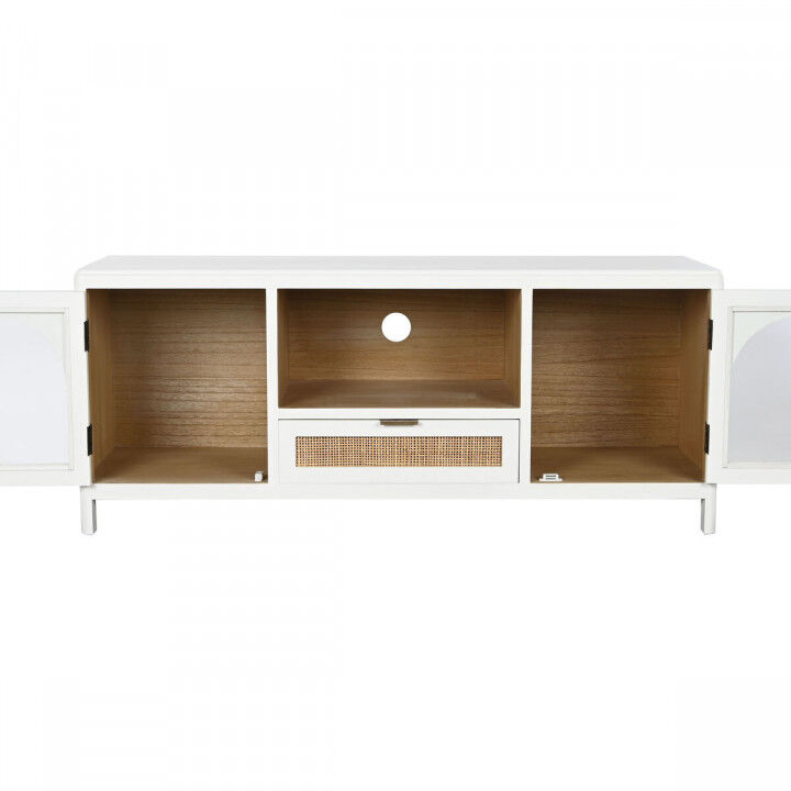 TV-Möbel Home ESPRIT Weiß Kristall Paulonia-Holz 120 x 40 x 50 cm