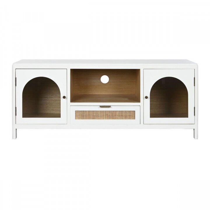 Mobile TV Home ESPRIT Bianco Cristallo Legno di paulownia 120 x 40 x 50 cm