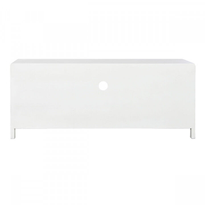 Tv-meubel Home ESPRIT Wit Kristal Paulownia hout 120 x 40 x 50 cm