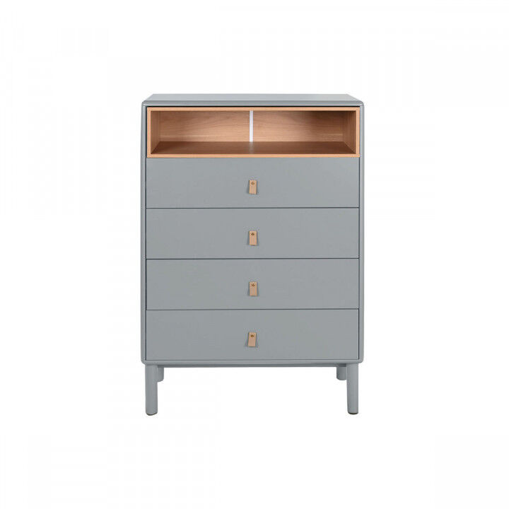 Cassettiera Home ESPRIT Azzurro Grigio polipropilene Legno MDF 80 x 40 x 117 cm