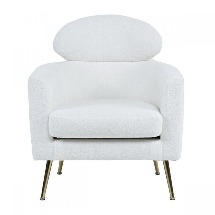 Butaca Home ESPRIT Blanco Plateado Metal 71 x 75 x 95 cm