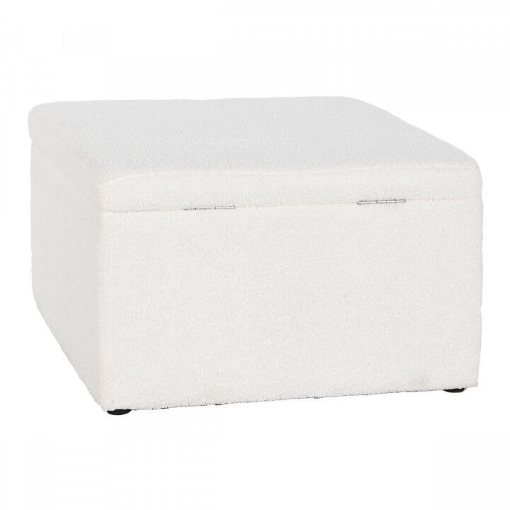 Bench Home ESPRIT White Polyester MDF Wood 60 x 60 x 36 cm