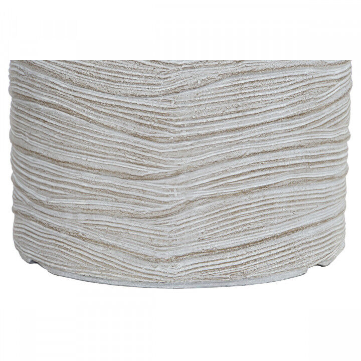 Set di vasi da fiori Home ESPRIT Beige Fibra di Vetro Magnesio 44,5 x 44,5 x 44 cm (3 Unità)