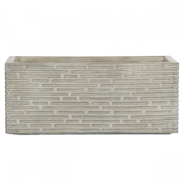 Jardinera Home ESPRIT Beige Fibra de Vidrio Magnesio 74,5 x 37,5 x 37,5 cm