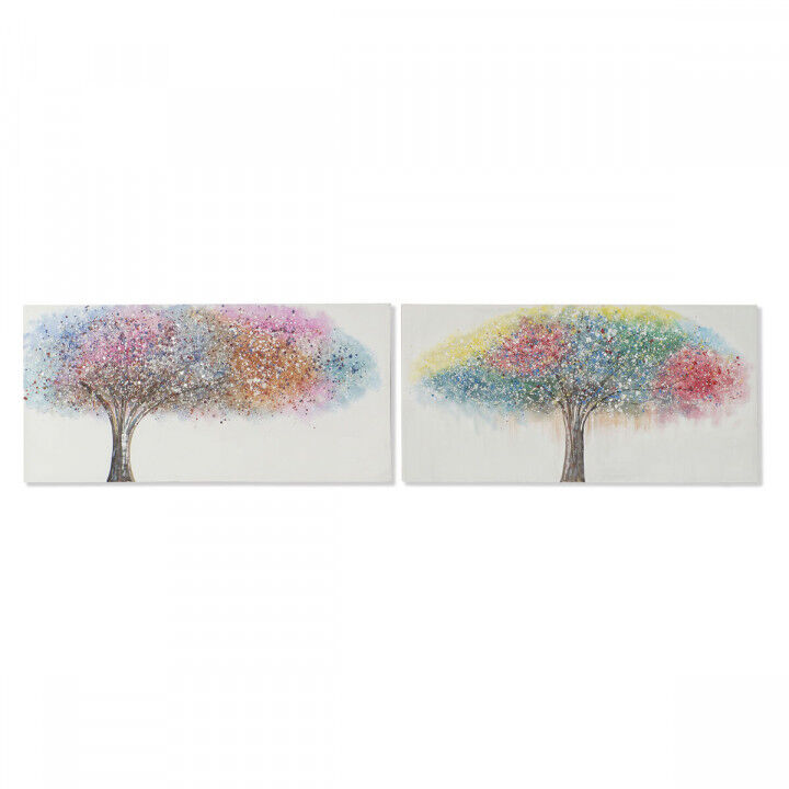 Canvas Home ESPRIT Canvas MDF Wood 120 x 3 x 60 cm