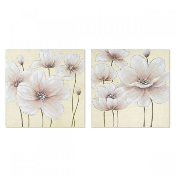 Canvas Home ESPRIT Canvas MDF Wood 80 x 3 x 80 cm 80 x 2,8 x 80 cm