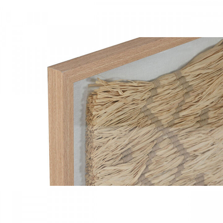 Painting 3D Home ESPRIT Raffia polystyrene 50 x 3 x 70 cm 50 x 3,5 x 70 cm