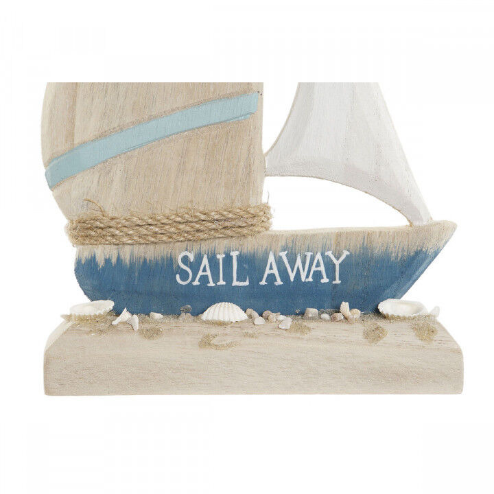 Decoratieve figuren Home ESPRIT Blauw Rood Natuurlijk Kaarsenmaker 15 x 4,5 x 23,5 cm (2 Stuks)