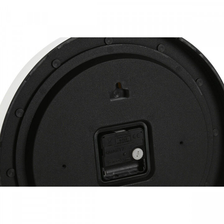 Orologio da Parete Home ESPRIT Bianco Dorato Argentato PVC 30 x 4 x 30 cm (2 Unità)