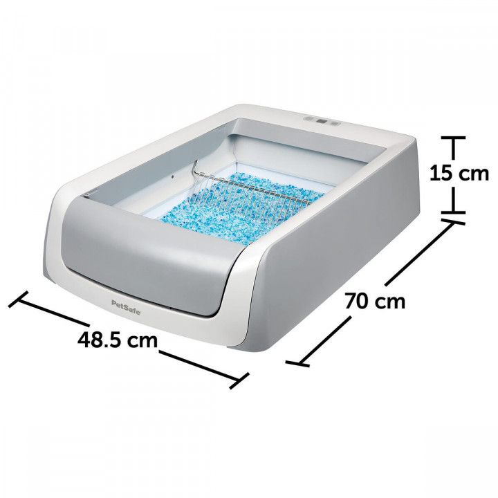 Arenero para Gatos PetSafe Autolimpieza 15 x 70 x 48,5 cm Blanco Plástico
