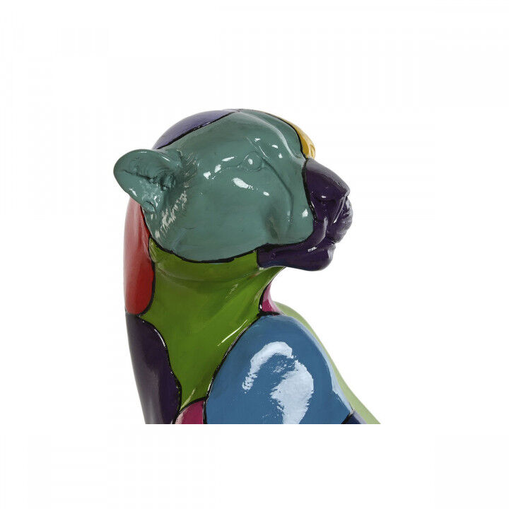 Decoratieve figuren Home ESPRIT Multicolour Panter 25 x 18 x 41 cm