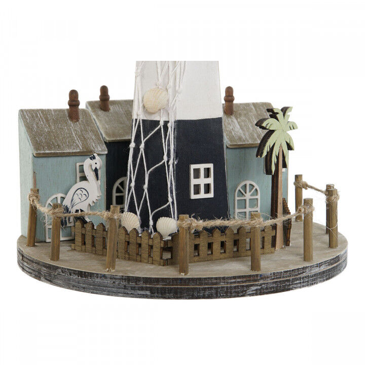 Decoración luminosa Home ESPRIT Madera Aluminio Faro 20 x 20 x 30,5 cm (2 Unidades)