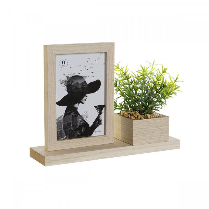 Marco de Fotos Home ESPRIT Natural Madera MDF Escandinavo 25 x 7 x 19 cm