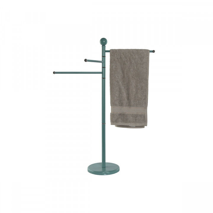 Toallero de Pie Home ESPRIT Beige Turquesa Metal 43 x 22 x 90 cm 2 Unidades