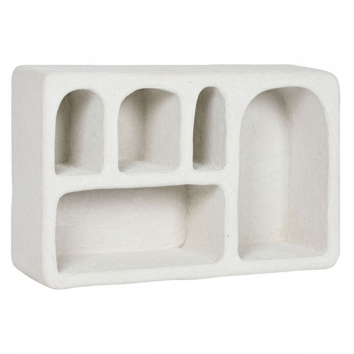 Estantería Home ESPRIT Blanco Abeto Madera MDF 80 x 18 x 48 cm De pared