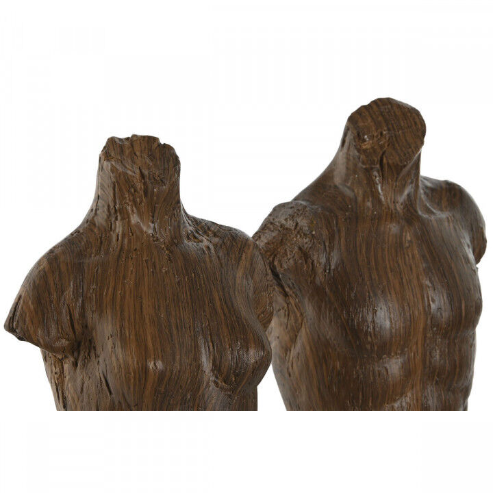 Decorative Figure Home ESPRIT White Light brown Bust 9,5 x 8 x 31 cm (2 Units)