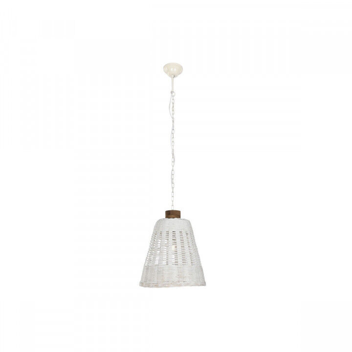 Suspension Home ESPRIT Blanc Bambou Bois de manguier 50 W 48 x 48 x 57 cm