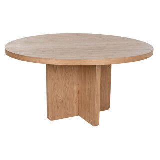 Eettafel Home ESPRIT Natuurlijk Ekträ 152 x 152 x 78 cm
