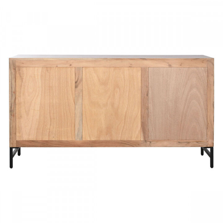 Credenza Home ESPRIT Marrone Nero Metallo Acacia 145 x 40 x 80 cm