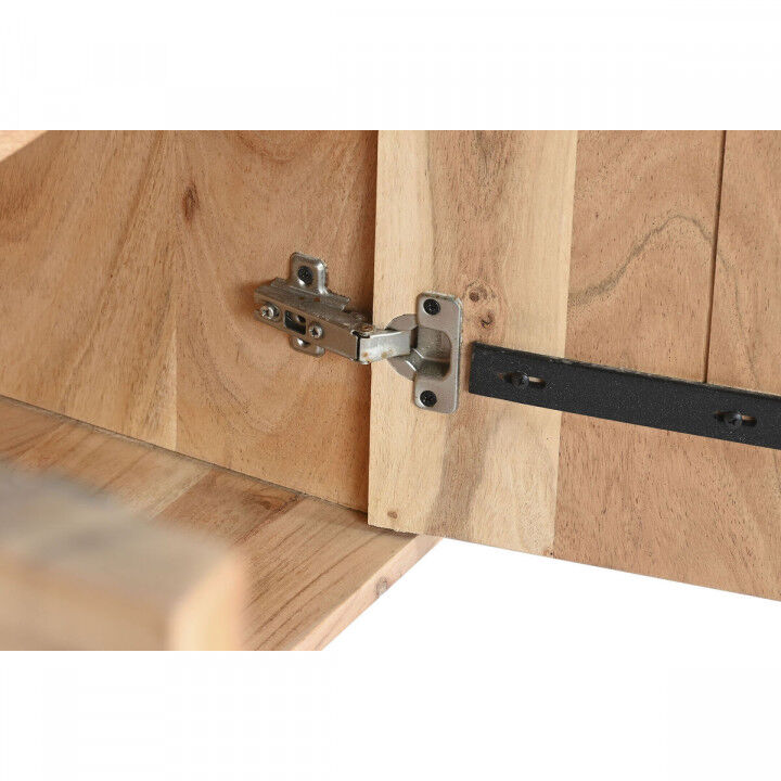 Buffet Home ESPRIT Marron Noir Métal Acacia 145 x 40 x 80 cm