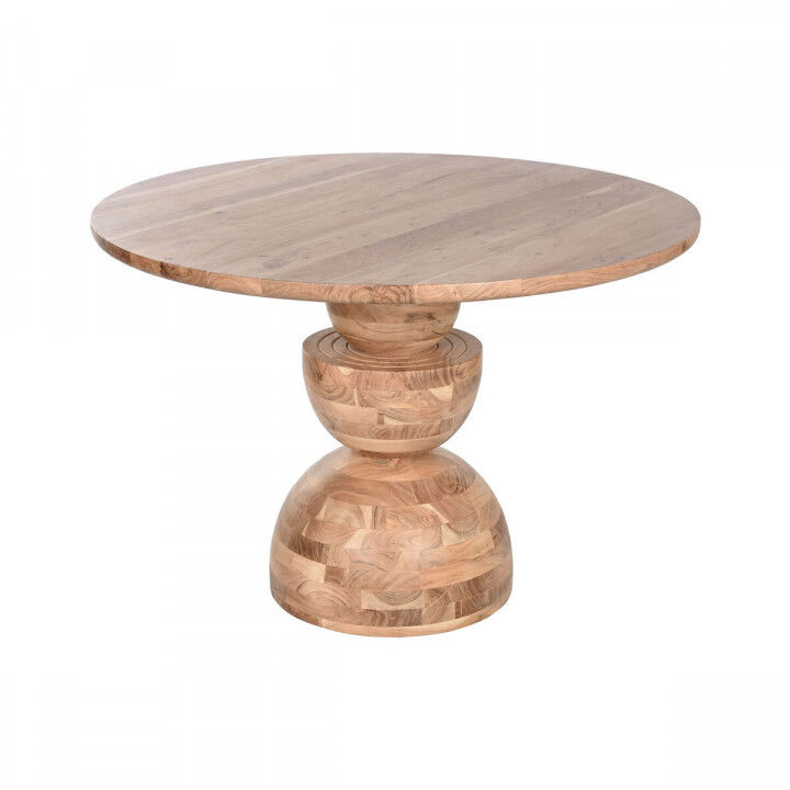 Table de Salle à Manger Home ESPRIT Marron Naturel Acacia 115 x 115 x 76 cm