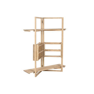 Étagère Home ESPRIT Naturel Bois de manguier Bois MDF 130 x 35 x 160 cm