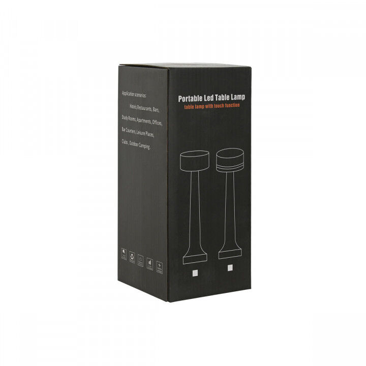 Lampada da tavolo Home ESPRIT Bianco Nero 9 x 9 x 22 cm (2 Unità)