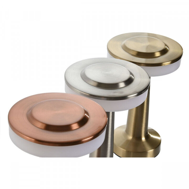 Tischlampe Home ESPRIT Kupfer Gold Silberfarben 12 x 12 x 20 cm (3 Stück)