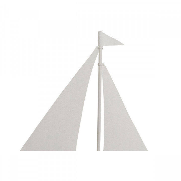 Figurine Décorative Home ESPRIT Blanc Naturel Voilier Marin Finition vieillie 54 x 15 x 61,5 cm