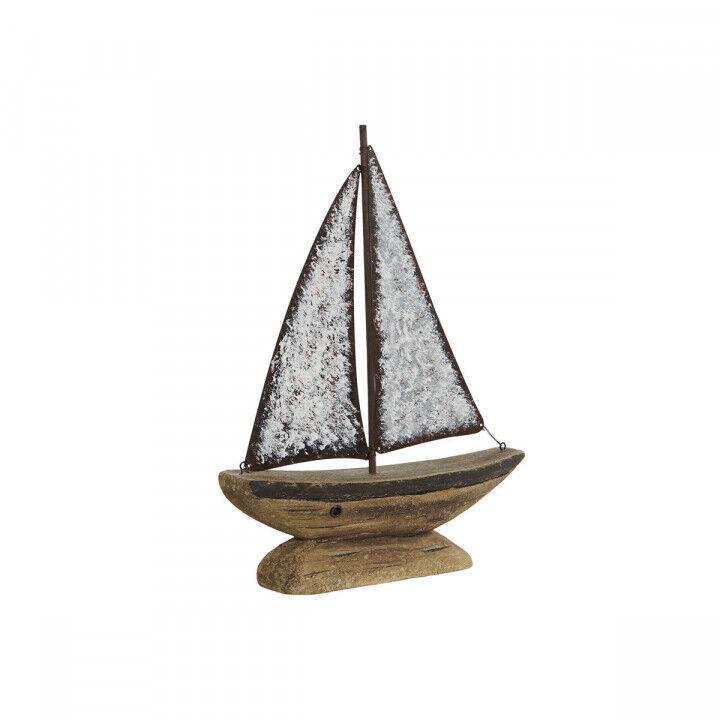 Decoratieve figuren Home ESPRIT Wit Natuurlijk Kaarsenmaker Verouderde afwerking 26 x 6 x 34 cm