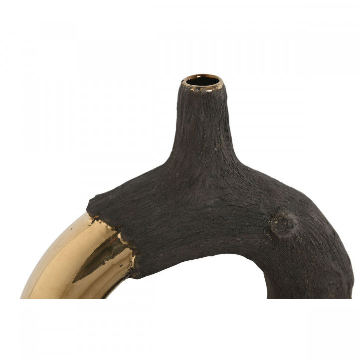 Vaso Home ESPRIT Marrone Dorato Gres Moderno 29 x 9 x 33 cm